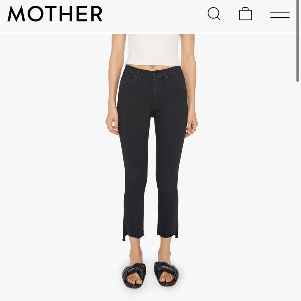 MOTHER The Insider Crop Step Fray
